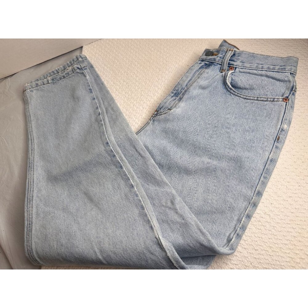 Calvin Klein Womens Light Wash 5-Pocket Enzyme Wash Jeans Size 12 Vtg